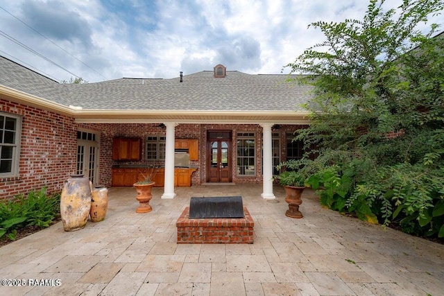 view of patio / terrace with french doors