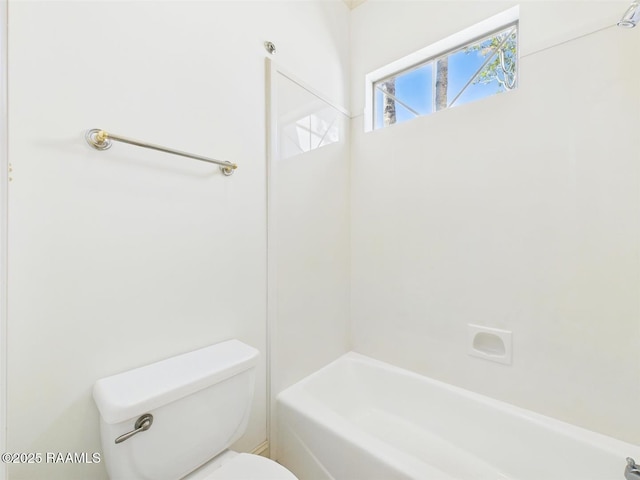 full bathroom featuring toilet