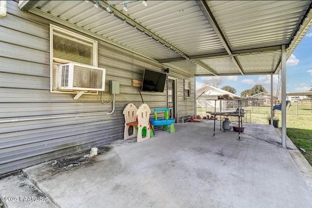 view of patio with cooling unit