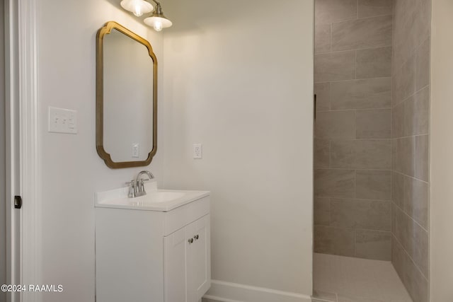 bathroom featuring vanity