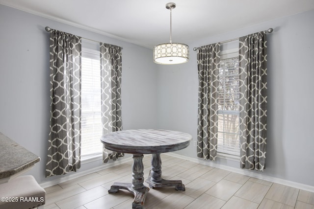 view of dining area