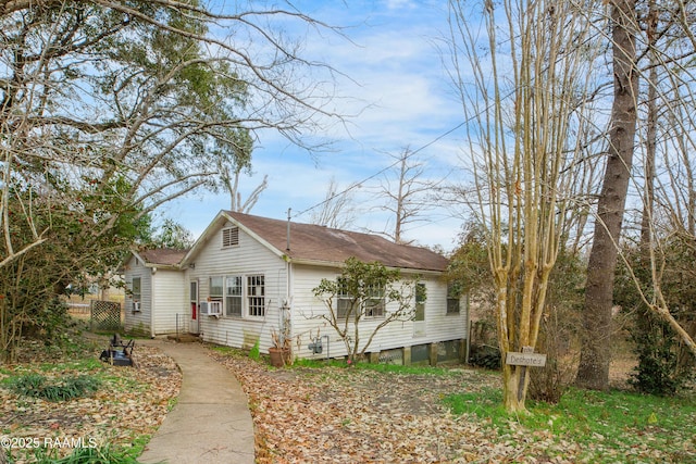 view of side of property