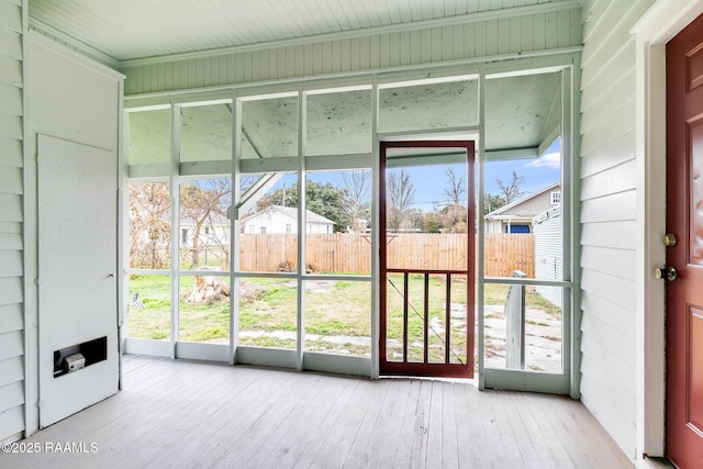 entryway with light wood-type flooring