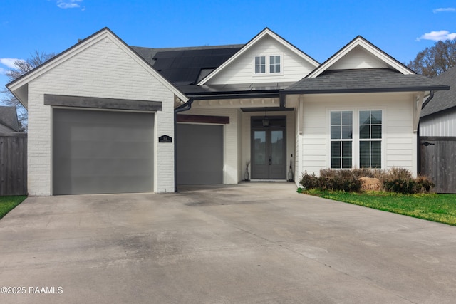 view of front of house featuring a garage