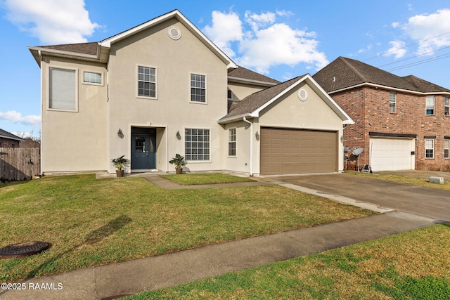 front of property with a front yard