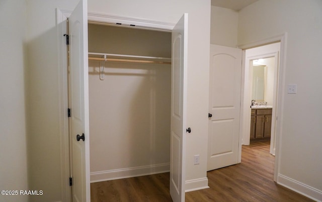 closet with sink