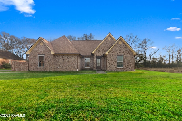 view of front of house with a front yard