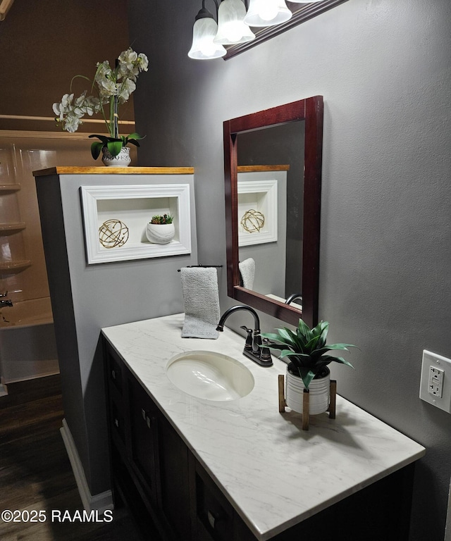 bathroom featuring vanity