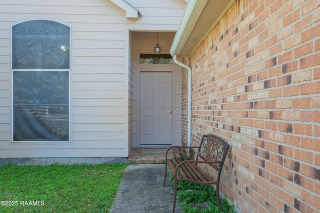 view of exterior entry