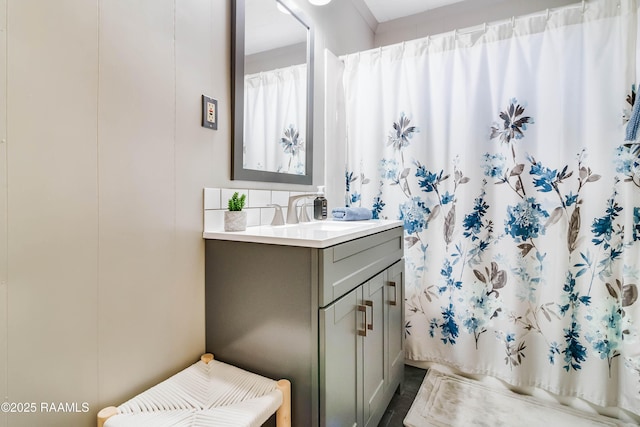 full bathroom with vanity