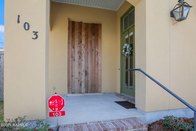 view of property entrance