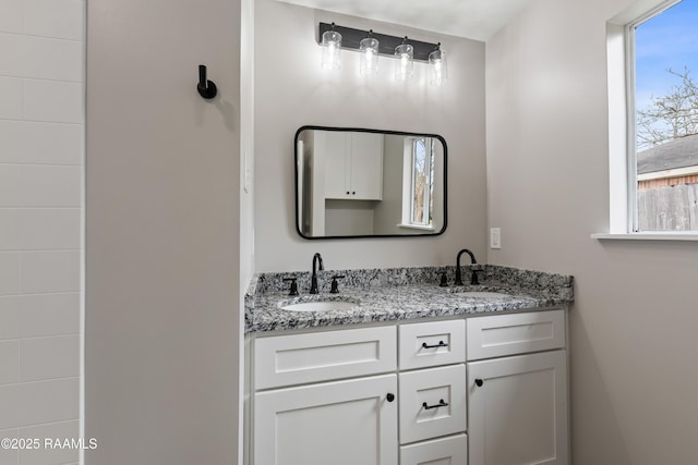 bathroom featuring vanity