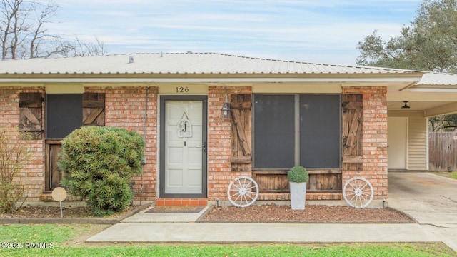 view of entrance to property