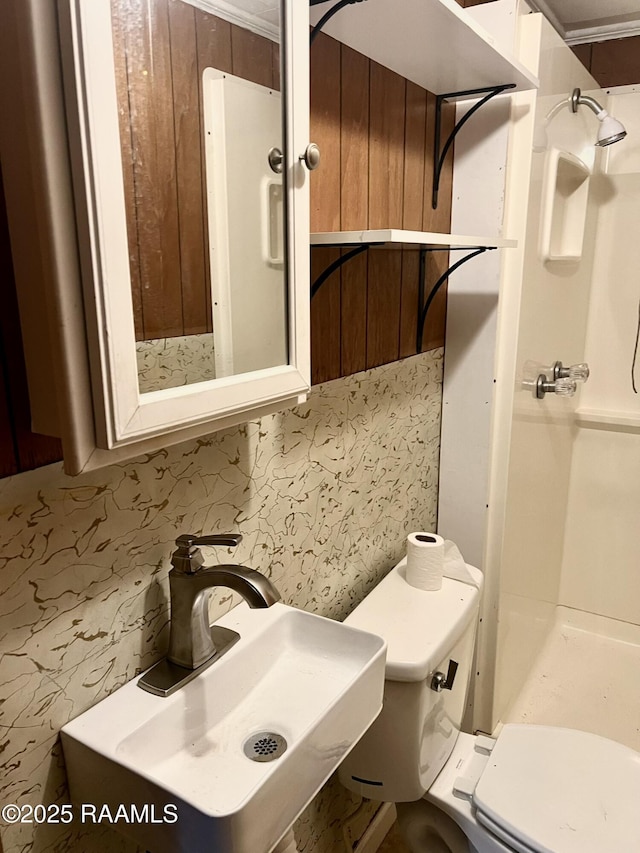 183 Midway Exit Dr, Opelousas, LA 70570 - full bath with a sink and a walk in shower