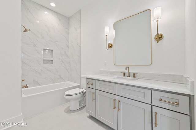 115 Gaunt Ln Unit 705, Youngsville, LA 70592 - bathroom featuring tub / shower combination, vanity, and toilet