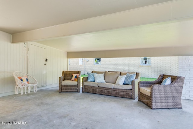 view of patio / terrace featuring an outdoor hangout area