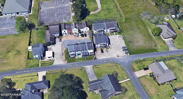 drone / aerial view with a residential view