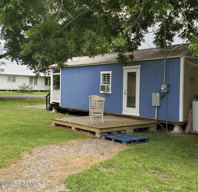 view of outbuilding with cooling unit and an outdoor structure