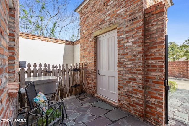 view of patio / terrace with fence