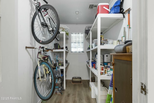 storage room with visible vents