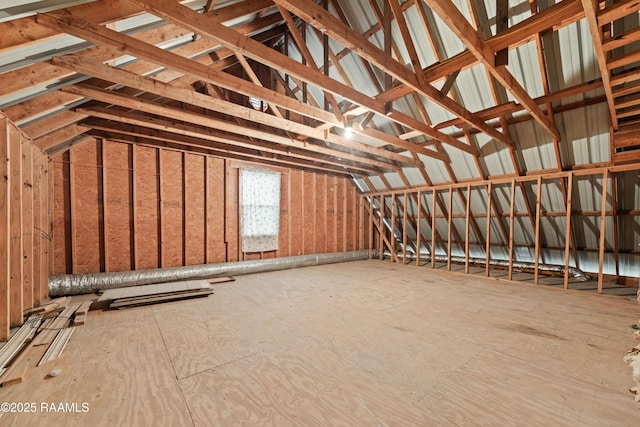 view of attic