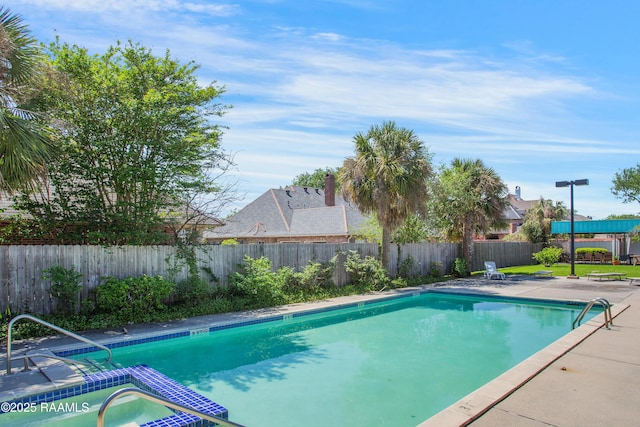 416 Doucet Rd Unit 5A, Lafayette, LA 70503 - view of pool featuring a fenced in pool, a patio area, a fenced backyard, and a hot tub