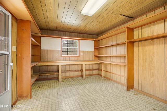 storage room featuring a sauna