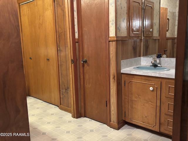 bathroom featuring vanity