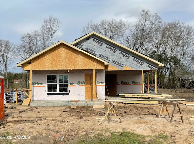 view of front of house featuring stucco siding