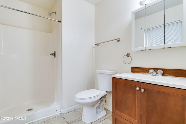 717 S Sterling St, Lafayette, LA 70501 - full bath with vanity, tile patterned floors, and a shower