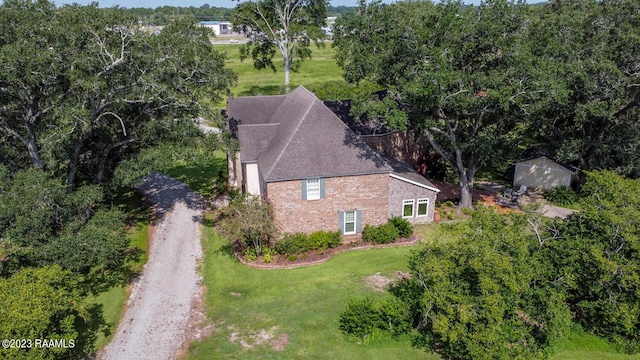 birds eye view of property