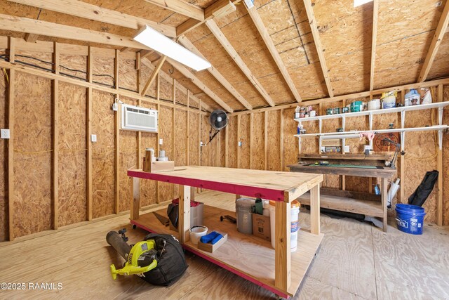 storage room with a wall unit AC