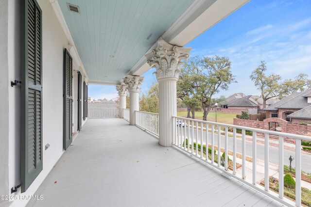 306 Princeton Woods Loop, Lafayette, LA 70508 - balcony with visible vents and a residential view