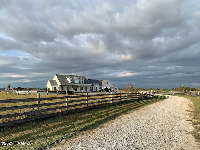 3713 Vidrine Rd, Ville Platte, LA 70586 - view of dirt / gravel road with a rural view