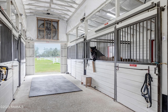 view of horse barn