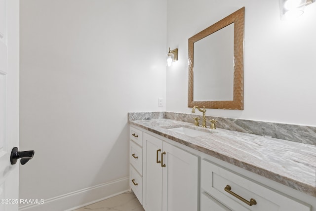 303 Canary Palm Way, Youngsville, LA 70592 - bathroom with vanity and marble look tile flooring