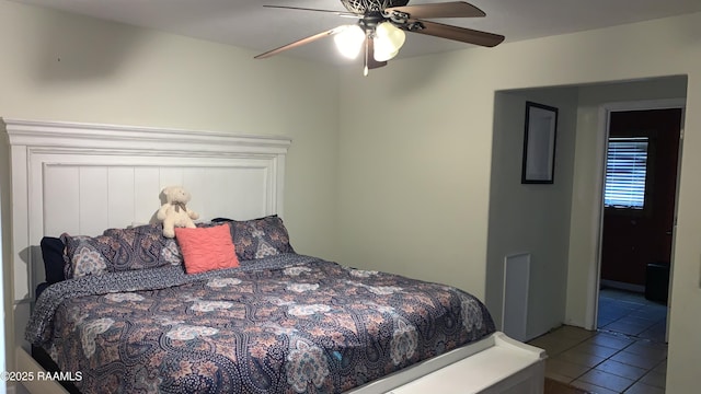 178 Wild Iris Dr, Evangeline, LA 70537 - bedroom with tile patterned flooring and ceiling fan
