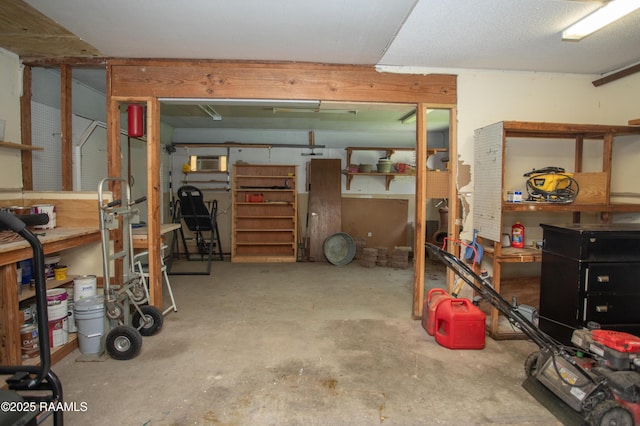 104 Raphael Dr, Lafayette, LA 70508 - basement featuring a workshop area and a wall unit AC