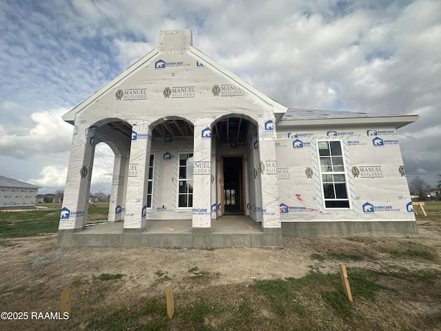 view of property under construction