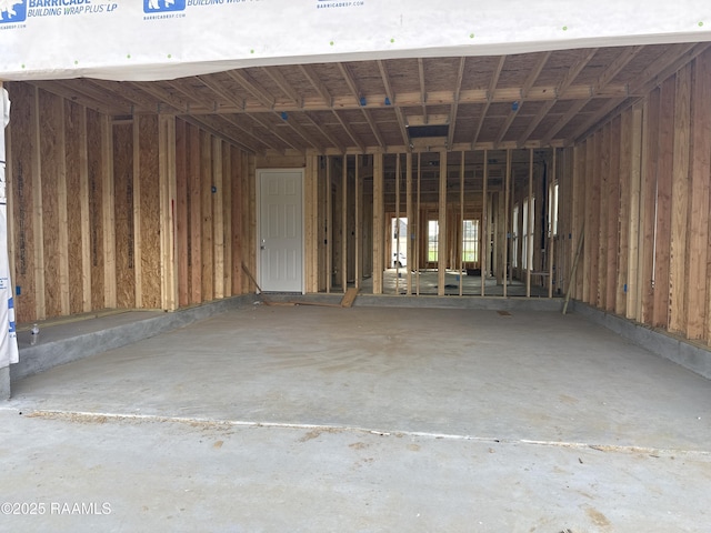 misc room with concrete floors