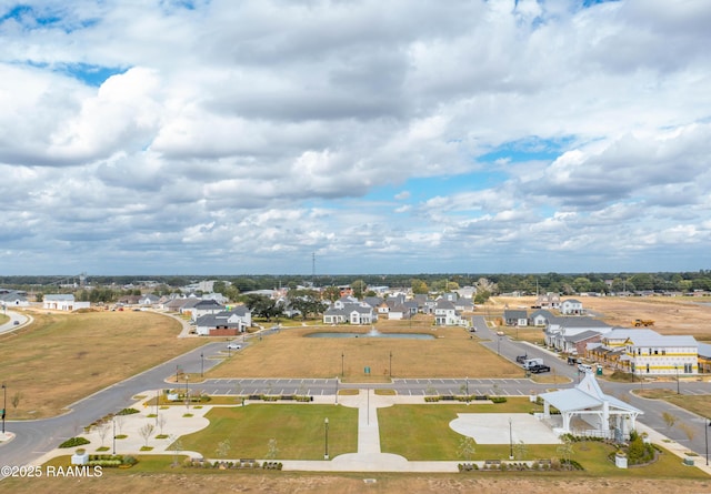 aerial view featuring a residential view