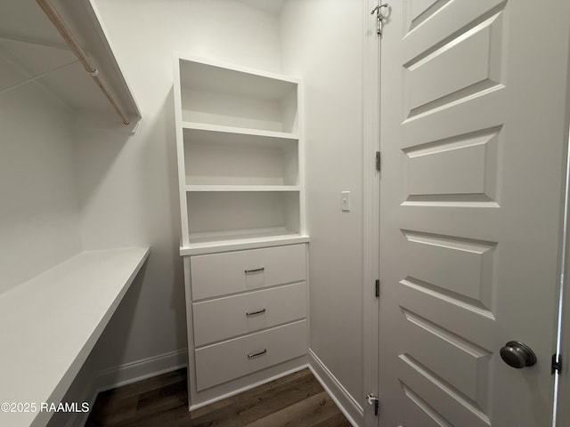 205 Keystone Dr, Scott, LA 70583 - walk in closet featuring dark wood-style flooring