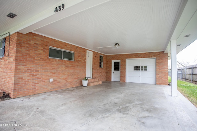 4189 Poydras Hwy, Breaux Bridge, LA 70517 - view of patio with a garage