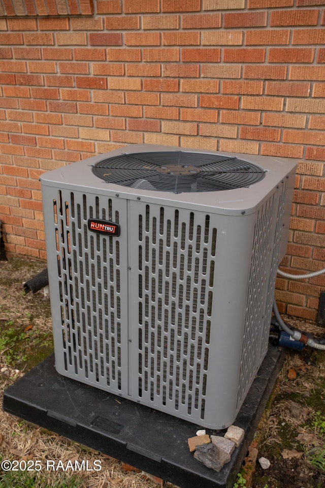 4189 Poydras Hwy, Breaux Bridge, LA 70517 - exterior details featuring brick siding and central air condition unit