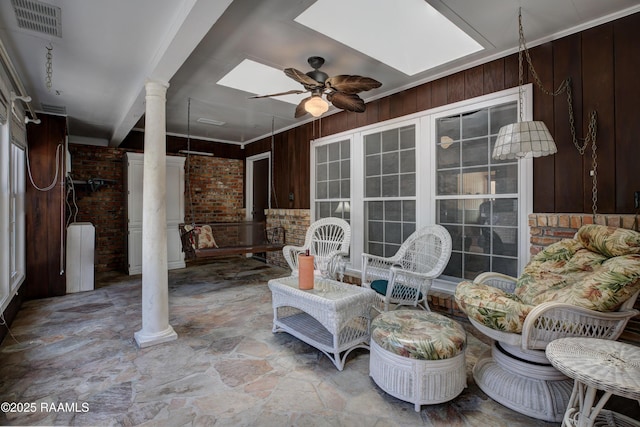 1217 Wellington Ave, Opelousas, LA 70570 - view of patio / terrace with visible vents and a ceiling fan