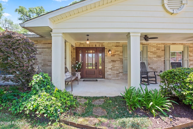 200 Sandager Ave, Jeanerette, LA 70544 - view of exterior entry with brick siding and covered porch