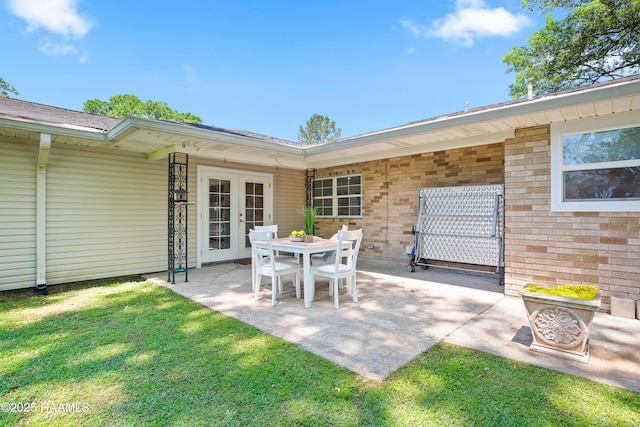 200 Sandager Ave, Jeanerette, LA 70544 - view of patio featuring french doors