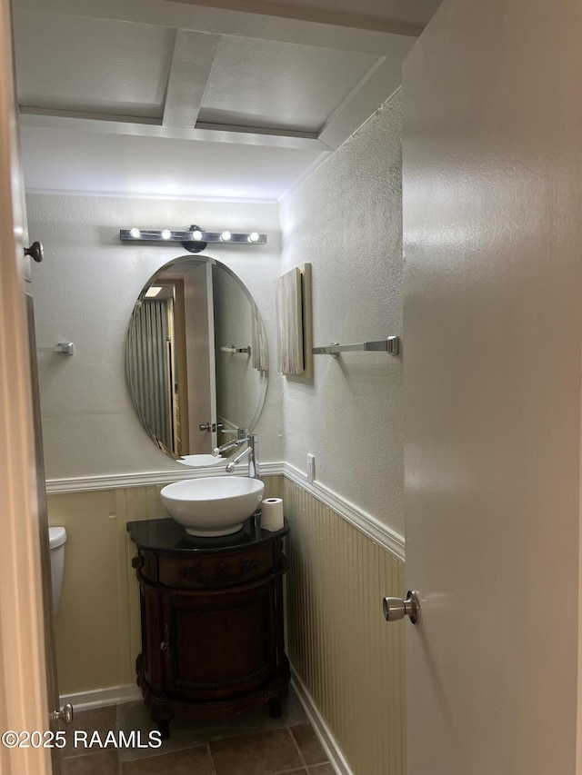 3121 Johnston St Unit 143, Lafayette, LA 70503 - half bathroom featuring vanity and tile patterned flooring