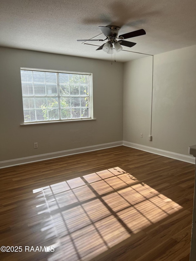 3121 Johnston St Unit 143, Lafayette, LA 70503 - spare room with ceiling fan, wood finished floors, and a textured ceiling