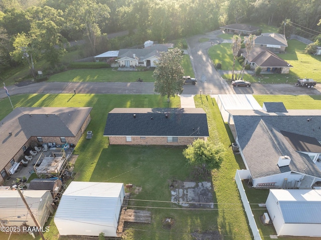 drone / aerial view featuring a residential view